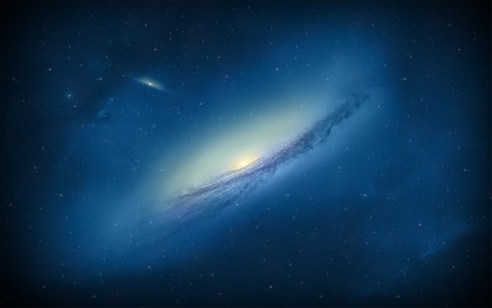 Galaxy in deep space with stars