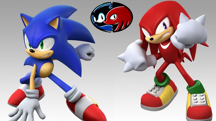 Sonic and Knuckles from Sonic the Hedgehog