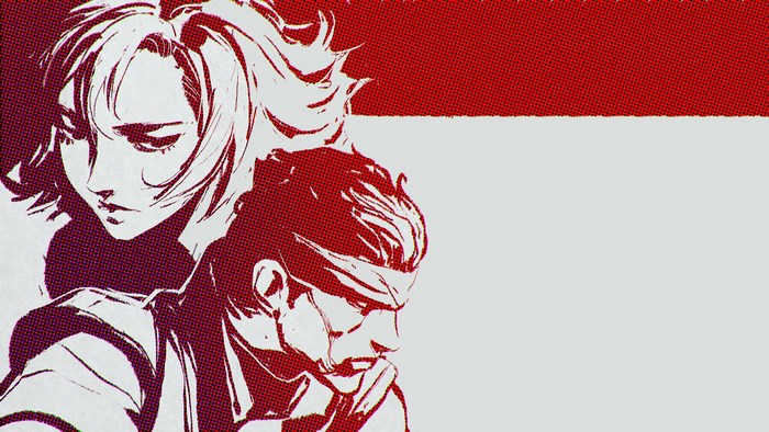 Solid Snake and Meryl Silverburgh from Metal Gear Solid