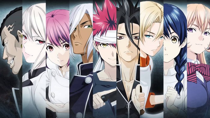 Characters from Food Wars! Shokugeki no Soma