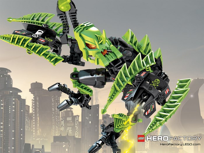 Lego Hero Factory Creature in City