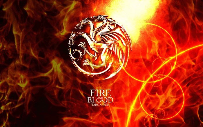 Targaryen Fire and Blood Logo from Game of Thrones