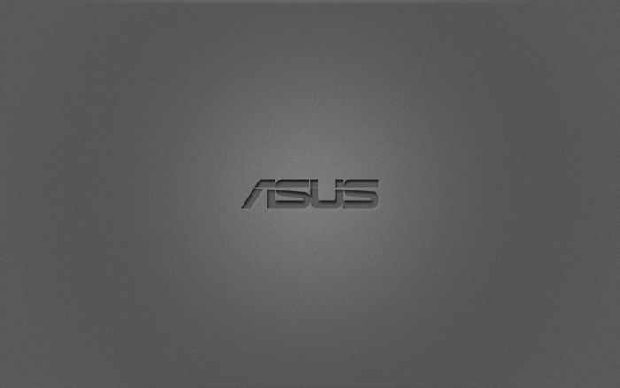 ASUS logo on a textured gray background