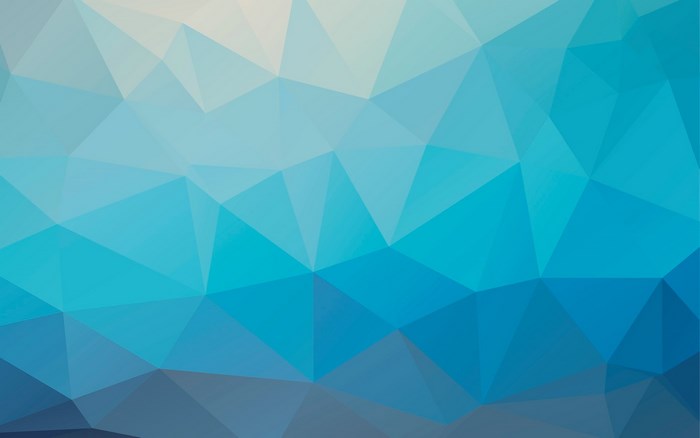 Geometric abstract wallpaper with blue and white gradient