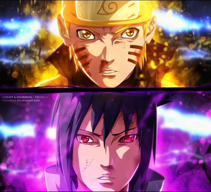 Naruto and Sasuke from Naruto