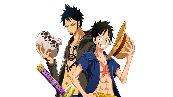 Trafalgar Law and Monkey D. Luffy from One Piece 4K