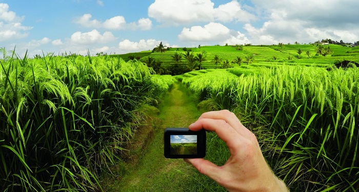 GoPro Hero 5 4K recording rice terraces