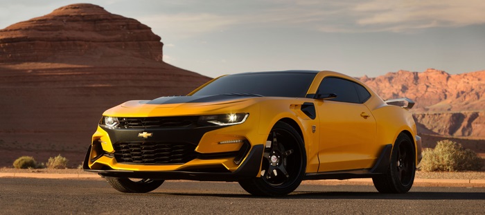 Yellow Chevrolet Camaro 4K
