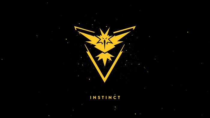 Team Instinct logo from Pokemon 4K