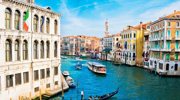 Grand Canal Venice Italy 4K