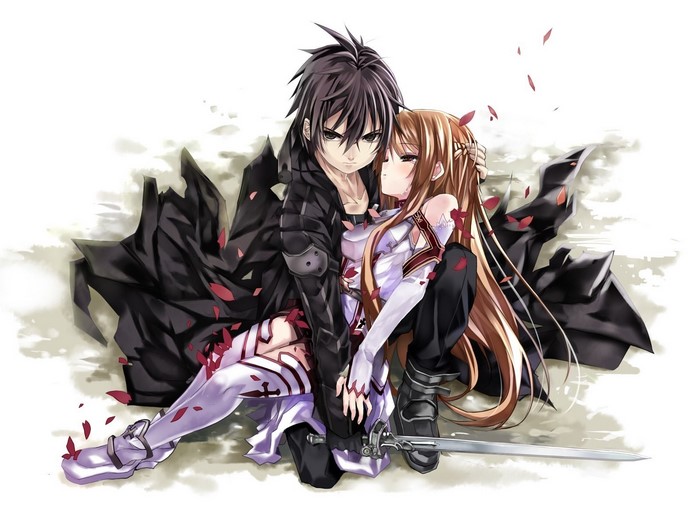 Kirito and Asuna from Sword Art Online