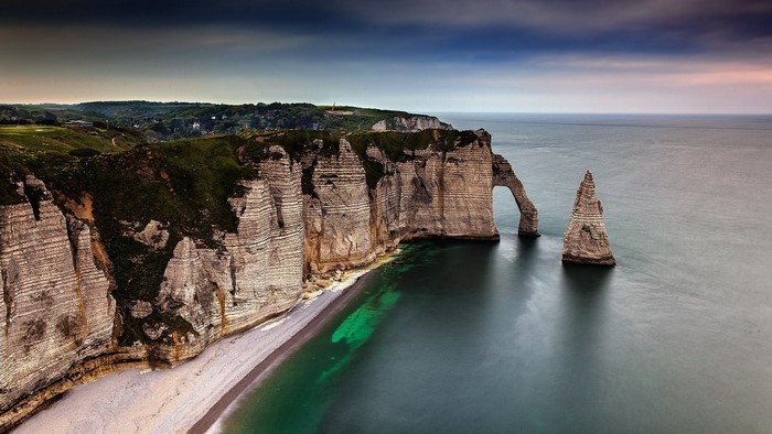 Etretat Cliffs and Arch in France