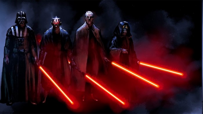 Star Wars Sith Lords Darth Vader, Maul, Sidious, and Dooku