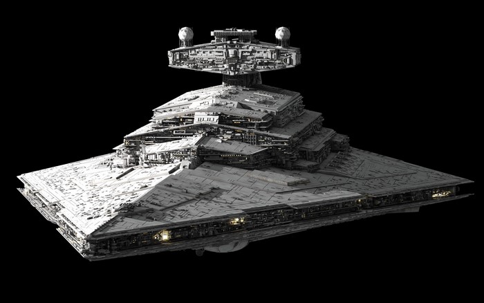 Imperial Star Destroyer spaceship from Star Wars