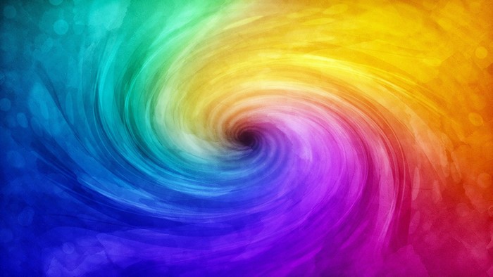 Abstract colorful spiral vortex