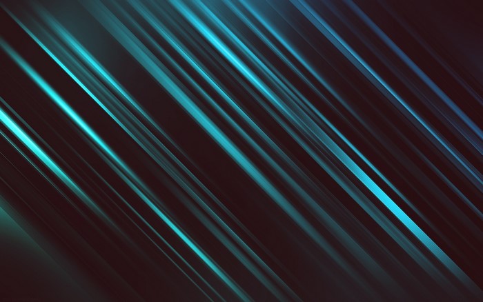 Abstract dark turquoise streaks on black background