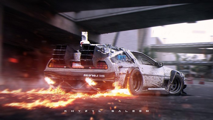 Back to the Future DeLorean by Khyzyl Saleem