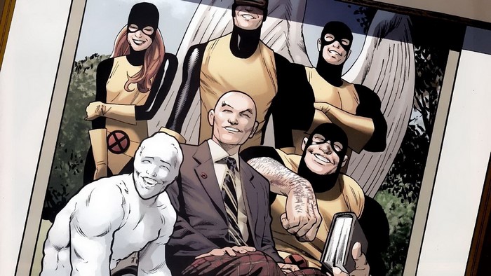 X-Men with Professor X and Iceman