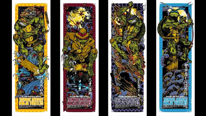 Teenage Mutant Ninja Turtles Japanese Art Posters