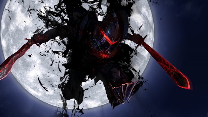 Berserker Lancelot from Fate/Zero with Moon