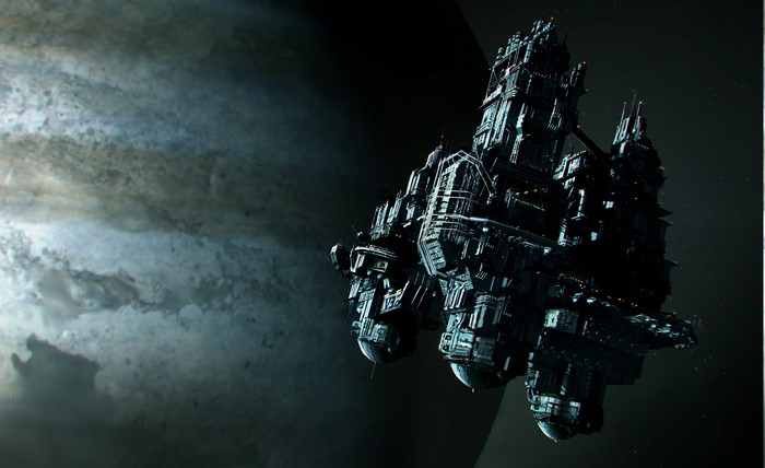 Alien Isolation concept art of a space station