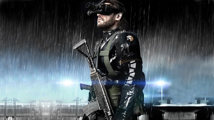 Big Boss from Metal Gear Solid V in the rain