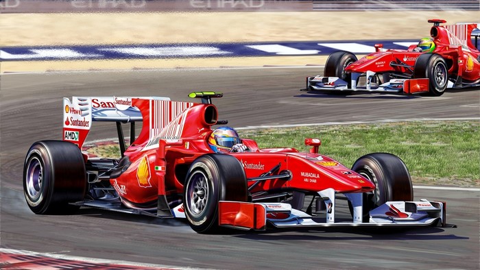 Fernando Alonso Ferrari Formula 1 Race