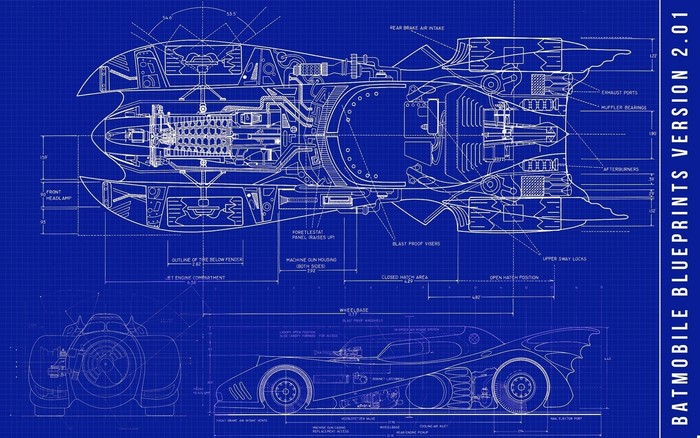 Batmobile Blueprints Version 2.01