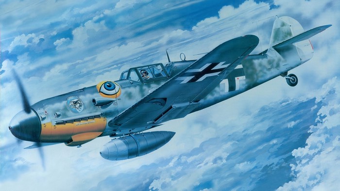 Messerschmitt Bf 109 aircraft in flight