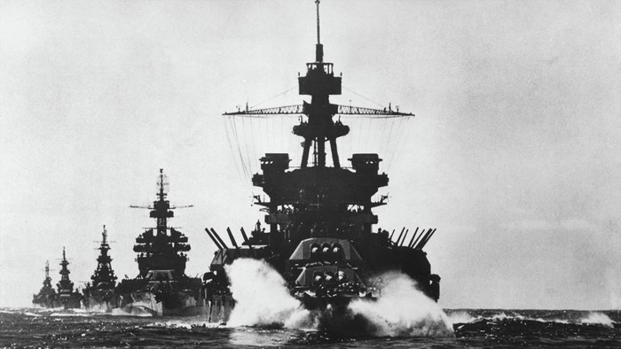 Battleships of the United States Navy in formation