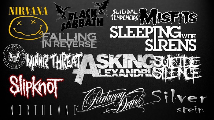 Collage of Metal Band Logos