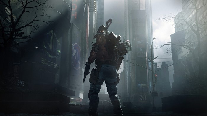 Soldier from Tom Clancy's The Division in city