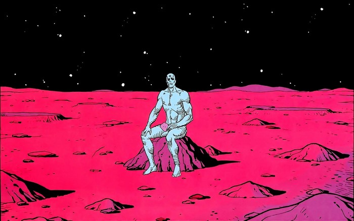 Dr. Manhattan from Watchmen on Mars