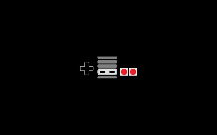 Nintendo Entertainment System controller buttons minimalist design