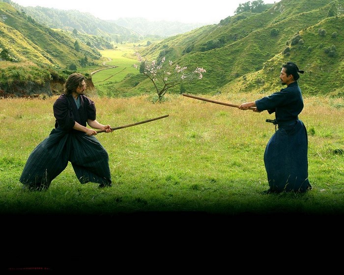 Nathan Algren and Ujio from The Last Samurai duel