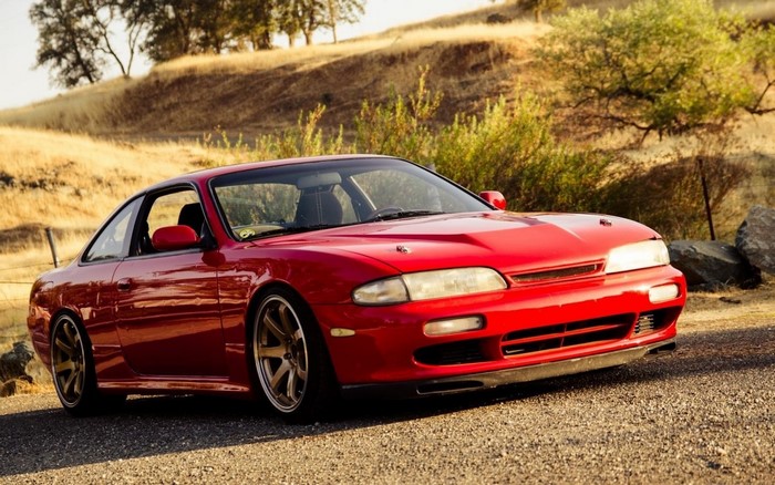 Red Nissan S14 Zenki JDM Car
