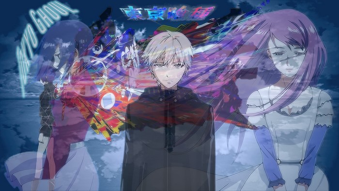 Tokyo Ghoul: Kaneki, Touka, and Rize