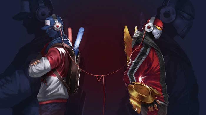 Zed and Shen from League of Legends