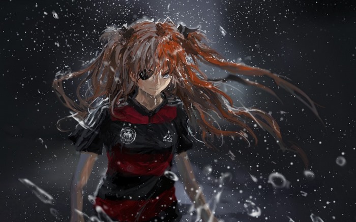 Asuka Langley Soryu from Neon Genesis Evangelion Germany soccer