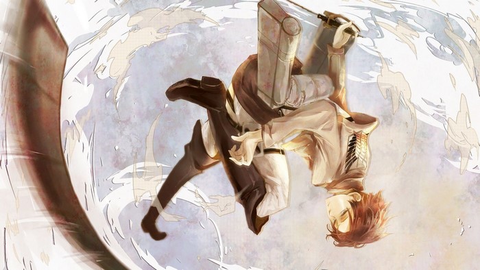 Levi Ackerman from Attack on Titan in action