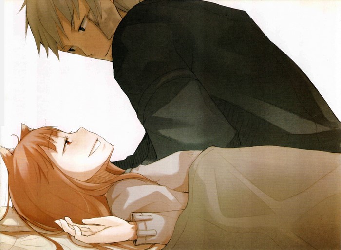 Lawrence and Holo from Spice and Wolf