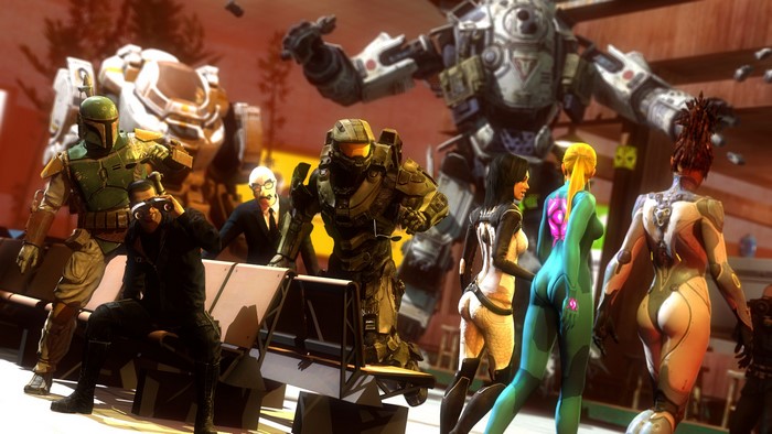 Master Chief, Samus Aran, Boba Fett, and Titans