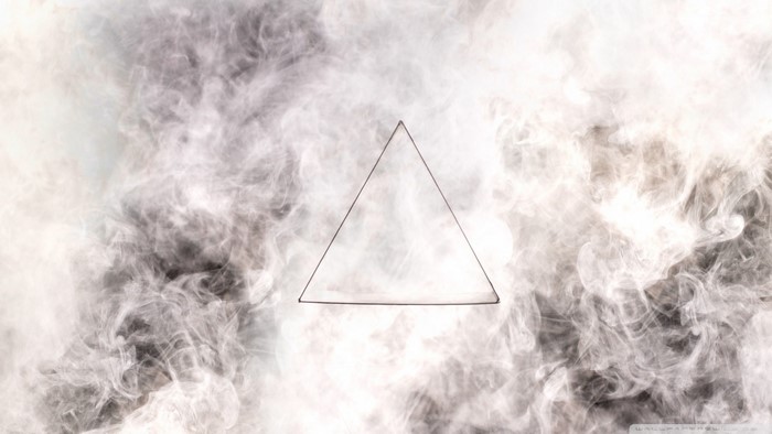Triangle in smoke