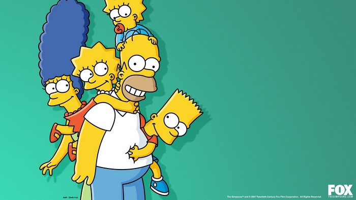 The Simpsons Family Posed Together