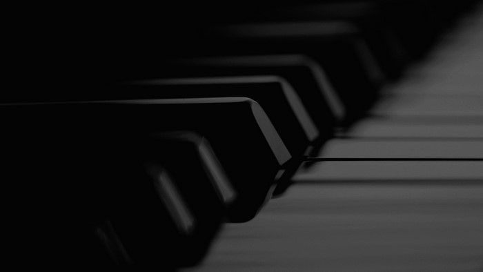 Close-up of piano keys