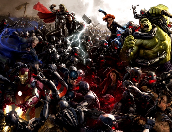 Avengers battle Ultron army