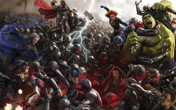 Avengers Age of Ultron battle scene