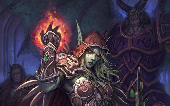 Sylvanas Windrunner and demons from World of Warcraft