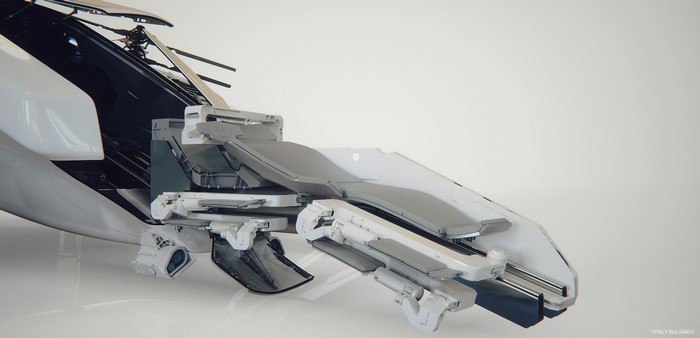 Futuristic med bed by Vitaly Bulgarov