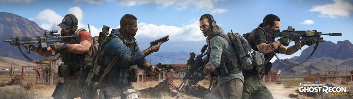 Ghost Recon Wildlands characters with weapons